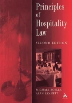 Principles of Hospitality Law by Mike Boella Paperback