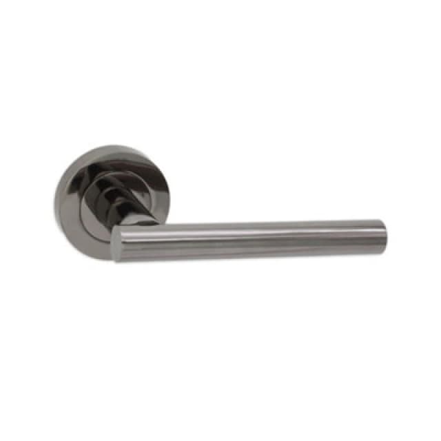 Spira Brass Jura Lever Door Handle Black Nickel