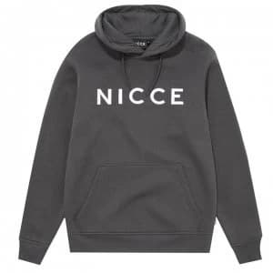 Nicce Logo Hoodie Mens - Grey