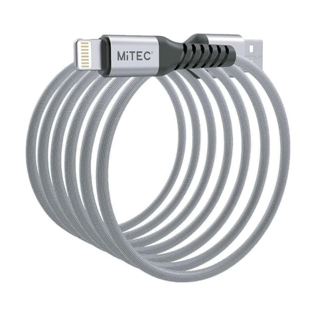 MiTEC Unbreakable Lightning to USB-A - 1m Silver Silver One Size