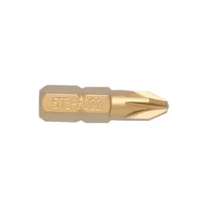 NO.3 P/Driv Tin Coated S/Driver Bit 1/4" Hex Std