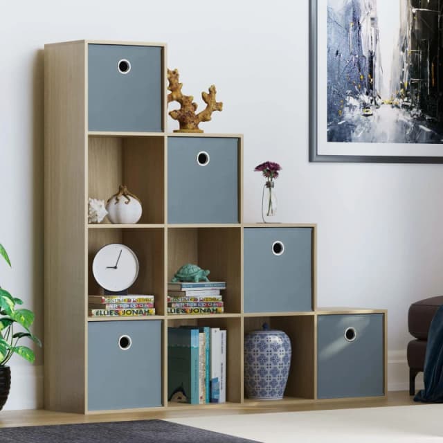 Lassic 10 Cube Storage Unit (O) + Set of 5 Storage Cubes Grey unisex 10 Unit