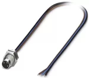 Phoenix Contact Sacc-Dsi-M 8Ms-3Con-M 8/0,5 Sensor Cord, 3P, M8 Plug-Free End, 0.5M