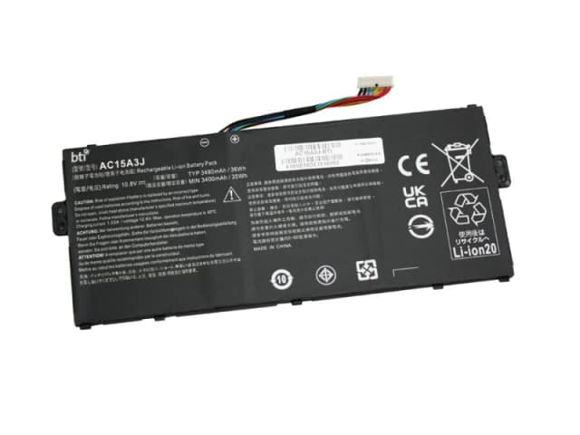BTI BTI 37Wh 3 cell KT.00305.004 compatible battery for ACER CHROMEBOOK R11 CB5-132T-C8ZW CHROMEBOOK R11 C738T CHROMEBOOK R11 CB5-132T-C8KL AC15A3J-BT