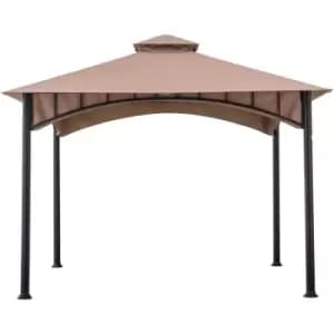 Fabric Pavillion LAURO in Brown - 340cm x 340cm