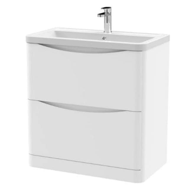 Nuie 800 F/s 2-Drawer Unit & Ceramic Basin