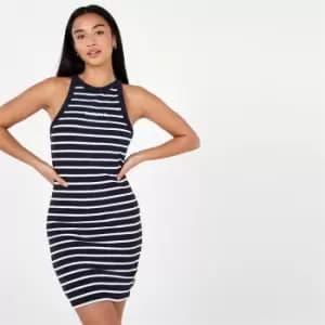 SoulCal Ribbed Racer Dress Ladies - Blue