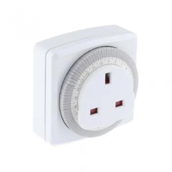 TimeGuard 24 Hour Compact 3-Pin BS 1363 Plug-in Segment Time Controller - TG24