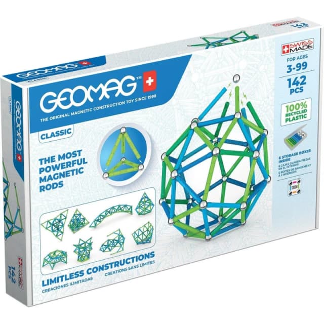 Geomag Classic 142 Magnetic Shapes - 142 Pieces Multi unisex