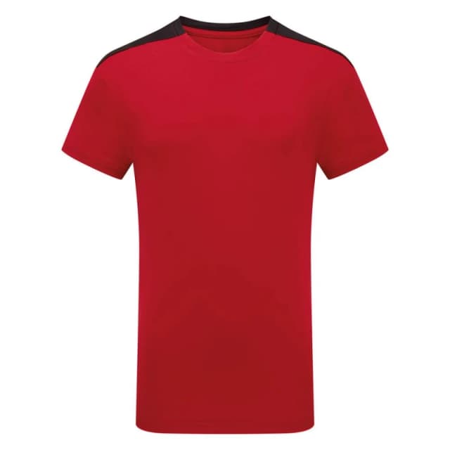 TriDri Performance Contrast T-Shirt in Light Red Size: 12-13 Years Light Red Unisex 12-13 Years