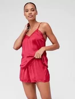 Tommy Hilfiger Shorts And Tank Top Pyjama Set - Red, Size S, Women