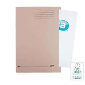 Elba Foolscap Square Cut Folder Heavyweight 285gsm Buff Pack of 100