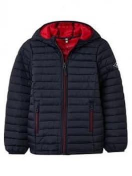 Joules Boys Cairn Packaway Padded Coat - Navy