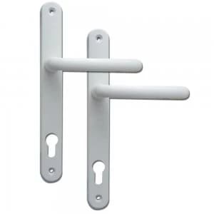 Fab and Fix Balmoral 92PZ uPVC Door Handles - 295mm 265mm fixings