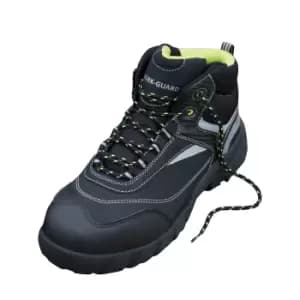 Result Workguard Mens Blackwatch Lace-Up Safety Boots (10 UK) (Black/Silver)
