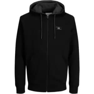 Jack and Jones Direct Zip Hoody Mens - Black