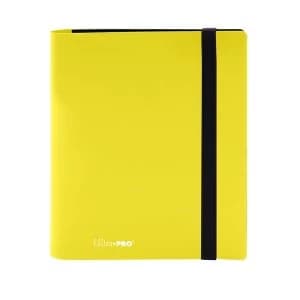 Ultra Pro Eclipse 4-Pocket Pro-Binder - Lemon Yellow
