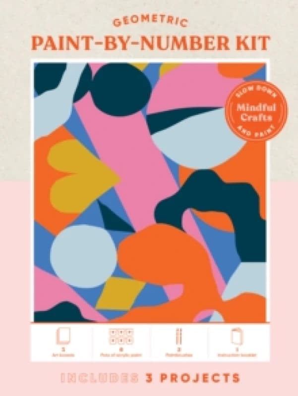 Mindful Crafts: Geometric Paint-by-Number Kit Kit