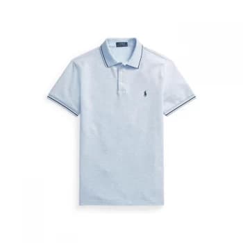 Polo Ralph Lauren Mesh Tipped Polo Shirt - Jamaica Heather
