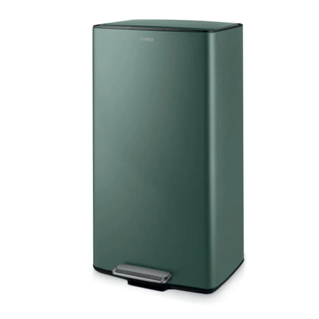 Tower 40L Rectangular Pedal Bin Bins Medium Green 72358215390