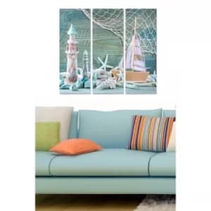 MDF1109602319 Multicolor Decorative MDF Painting (3 Pieces)