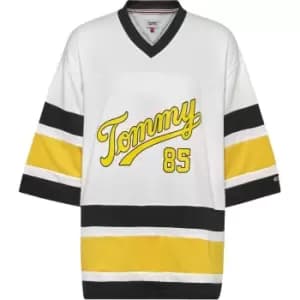Tommy Jeans Tjw Ovr Collegiate 85 V Mesh Top - White