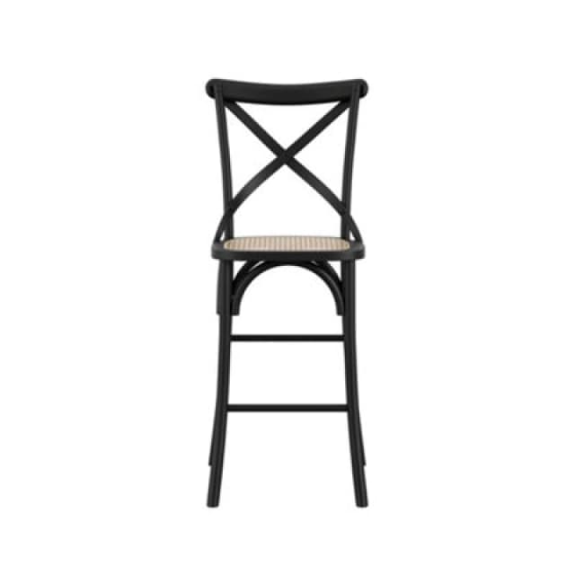 Fitzroy Cane Set of 2 Dining Chairs Black