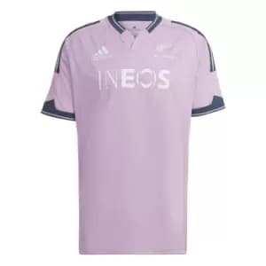 adidas New Zealand All Blacks Training Shirt 2022 2023 Mens - Purple