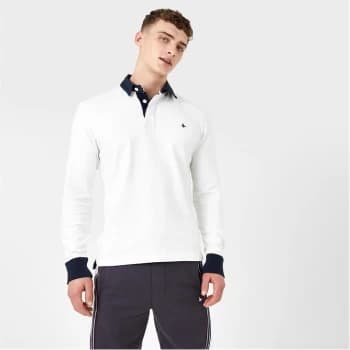 Jack Wills Alderley Rugby Shirt - Vintage White