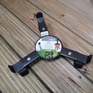 Adjustable Metal 30cm Round Plant Pot Caddy/Flower Pot Stand / Plant Trolley on Wheels