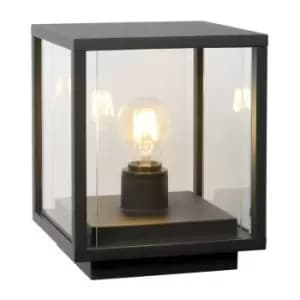 Lucide CLAIRE - Pedestal Light Outdoor - 1xE27 - IP54 - Anthracite