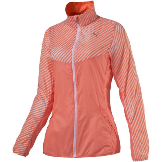 Puma (12) Graphic Woven Jacket Womens Orange female 8 (XS)