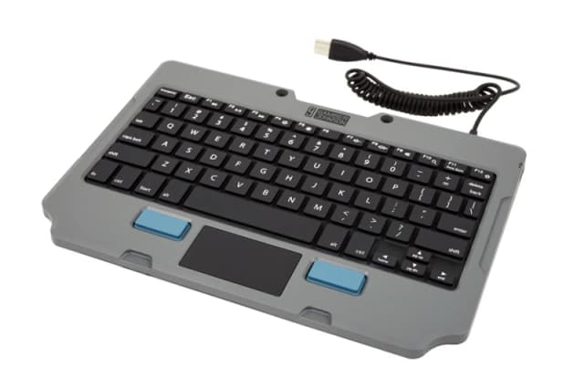 Gamber-Johnson 7160-1449-04 mobile device keyboard Black. Grey USB QWE