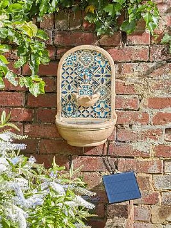 Smart Solar Aragon Wall Fountain, Multi 1170343