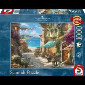 Thomas Kinkade: Cafe on the Italian Riviera 1000 Piece Jigsaw Puzzle