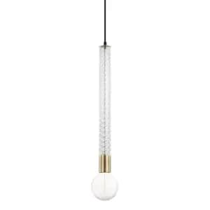 Pippin 1 Light Pendant Brass