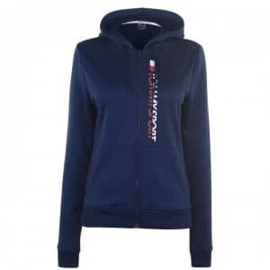 Tommy Sport Vertical Logo Hoodie - Sport Navy