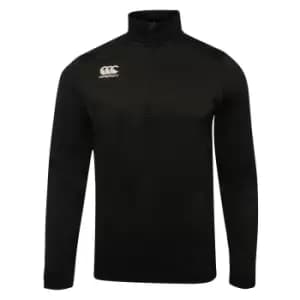 Canterbury Mens Club Zip Neck Track Top (L) (Black)