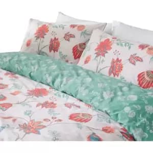 Furn Amreli Duvet Cover Set (Superking) (Coral) - Coral