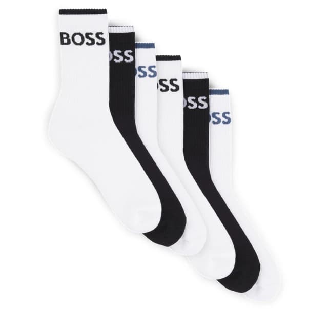 Boss 6P QS Stripe CC 10257762 01 - White White 7 - 11