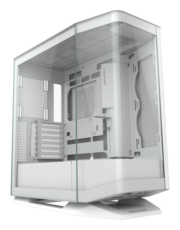 CGR-58M6W Cougar FV270 Curved Glass Mid Tower RGB LED White PC Case - E-ATX Support CGR-58M6W