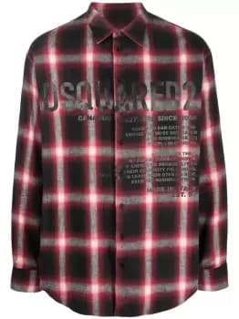 DSQUARED2 Drop Shoulder Flannel Shirt