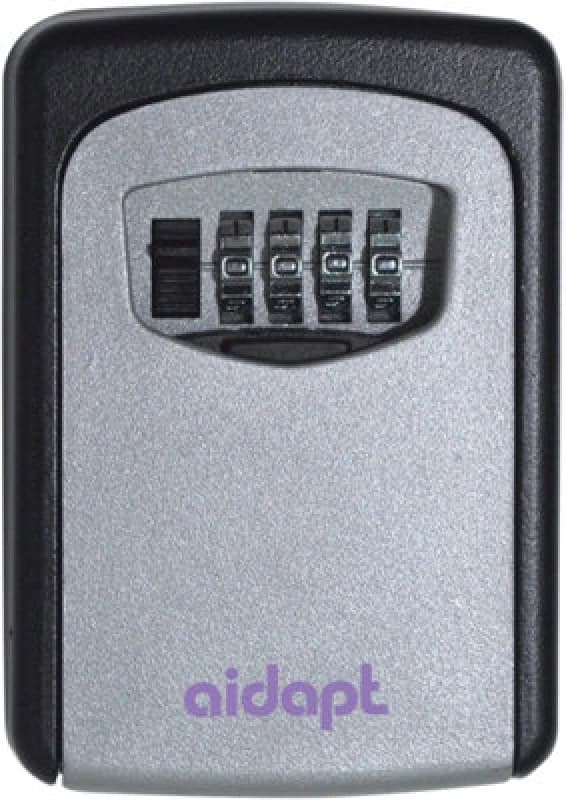 Aidapt Wall Mounted Weatherproof Key Safe Black