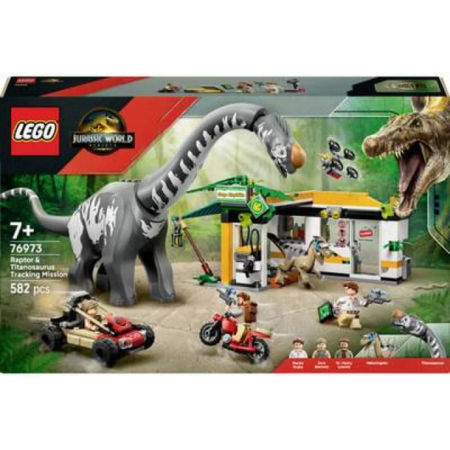LEGO Jurassic World 76973 LEGO JURASSIC WORLD Raptor & Titansaurus: Great ferry search 76973