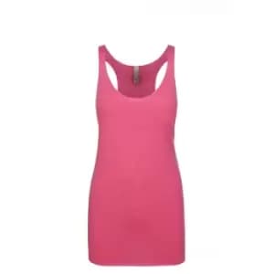 Next Level Womens/Ladies Tri-Blend Racer Back Tank Top (XL) (Vintage Pink)