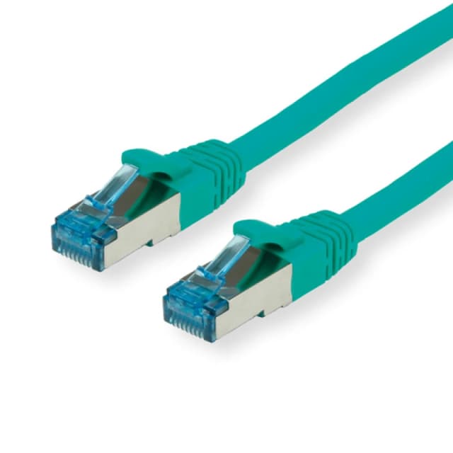 VALUE 0.5m S/FTP Cat.6a networking cable Green Cat6a S/FTP (S-STP)