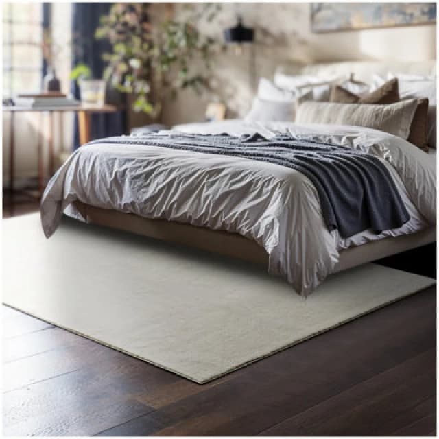 Tectake Rug Zonelle - Short Pile And Ultra-Soft, Rectangular Or Round 120 X 170 Cm - Cream