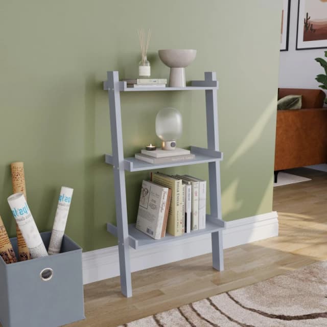 Lassic Vida Designs York 3 Tier Ladder Bookcase Grey unisex 3 Tier