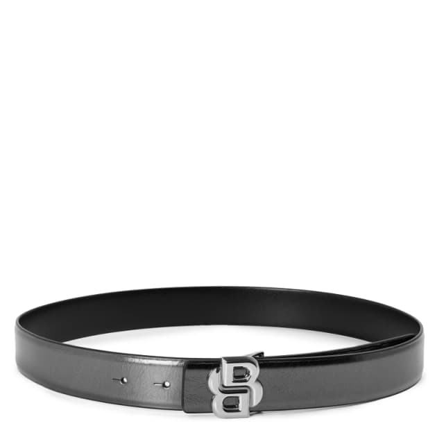 Boss Womens Leather Belt Silver female 75