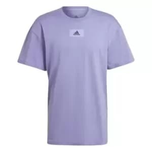adidas FeelVivid Drop Shoulder T-Shirt Mens - Purple